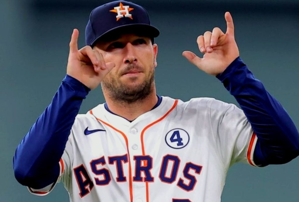 Alex Bregman playing baseball for the Houston Astros during the 2024 season