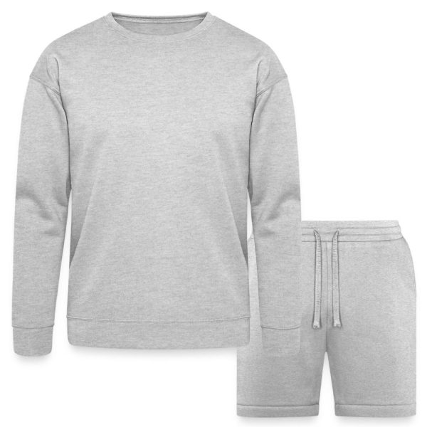 Bella + Canvas Unisex Sweatshirt & Short Set in soft cotton blend