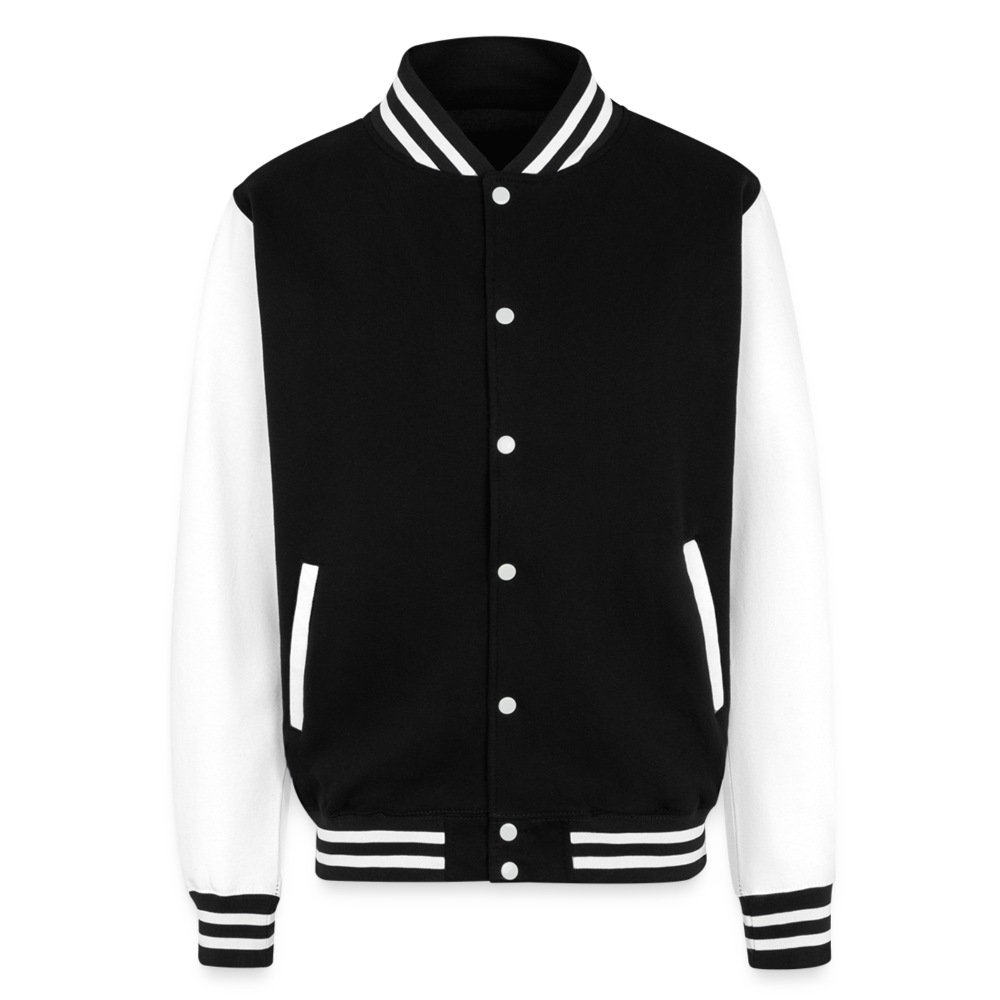 Classic varsity-style heavyweight letterman jacket by Just Hoods